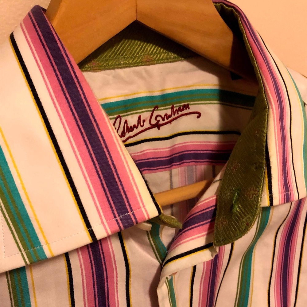 Robert Grahm Dress Shirt Size Large